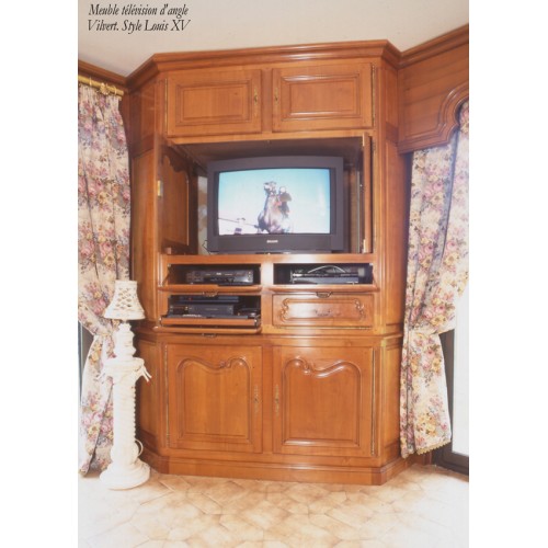 Meuble télé dans une boiserie