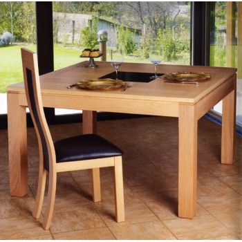 Table contemporaine carrée Arlequin