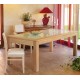 Table rectangulaire Arlequin dessus bois