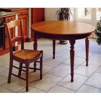 Petite table ronde en chêne