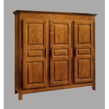 Armoire 3 portes Vieux Bois François