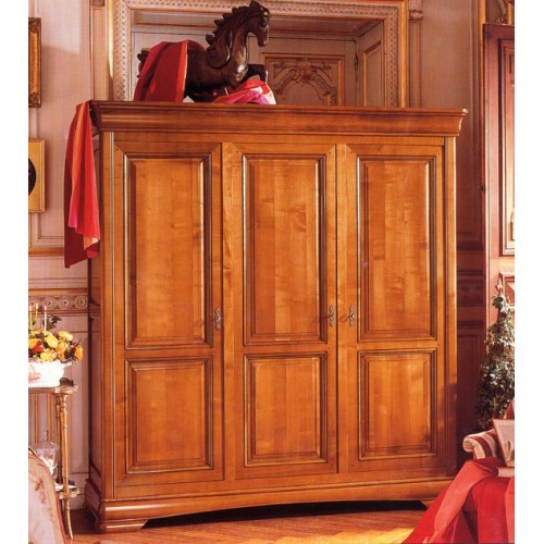 Armoire 3 portes Tantine en merisier