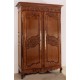 Armoire normande 2 portes Perle en merisier de hauteur 2,30