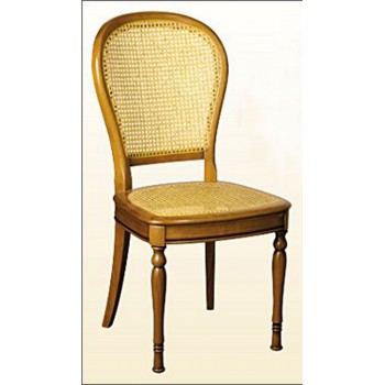 Chaise Louis philippe n°5 en merisier et cannage